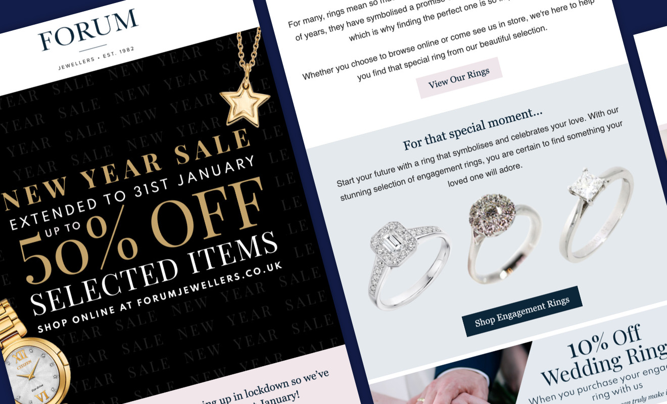 Forum Jewellers email marketing campaign