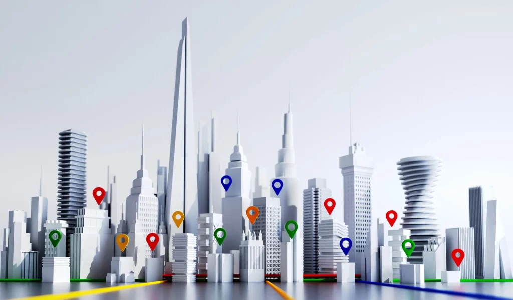 City Map Pins
