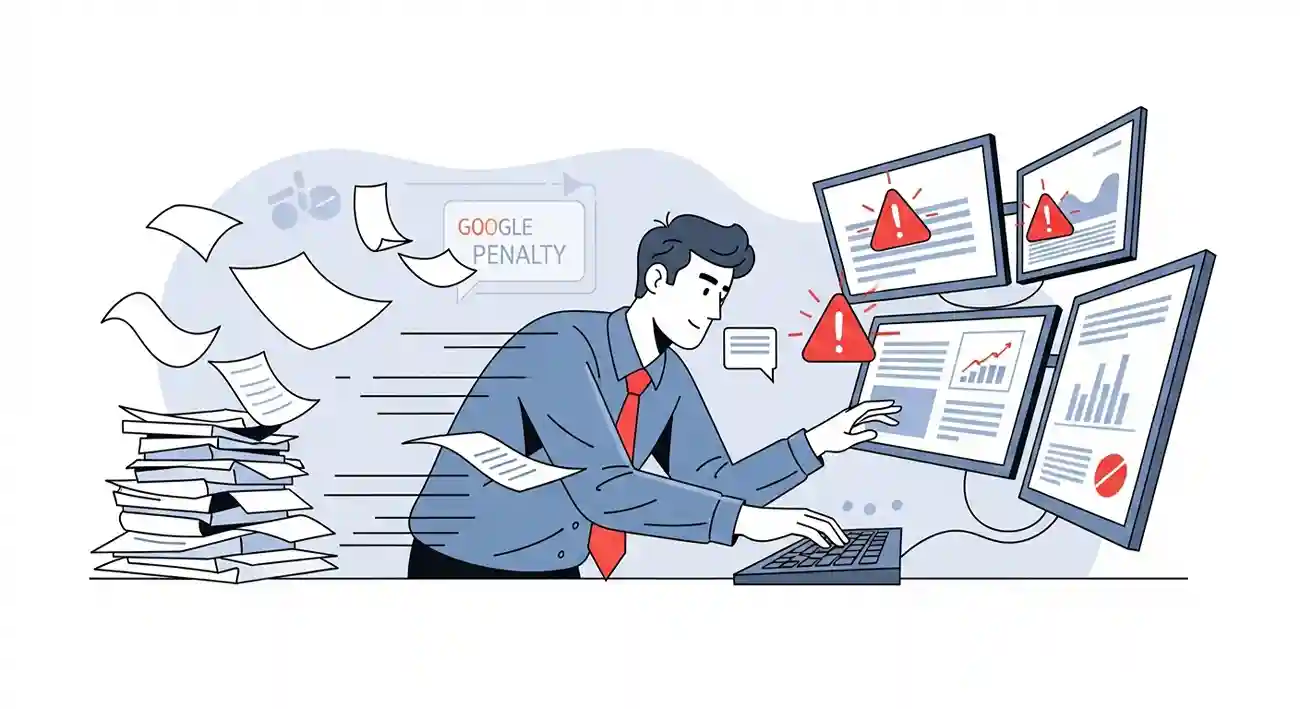 A man mass producing content which is being penalised